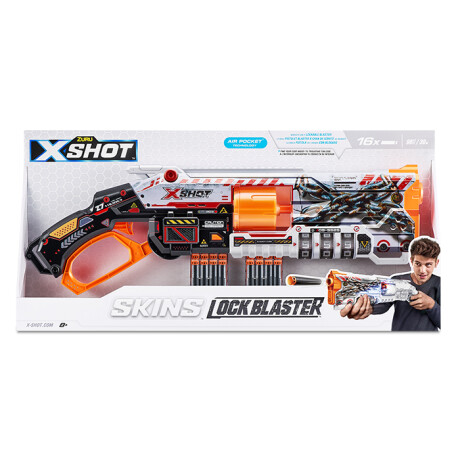 Pistola X-shot Skins Lock con 16 Dardos 001