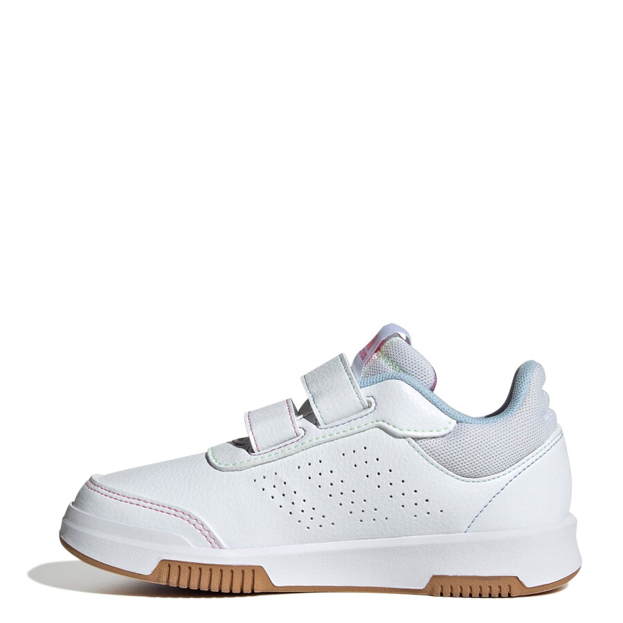 Championes de Niños Adidas Tensaur Blanco - Plateado - Rosado