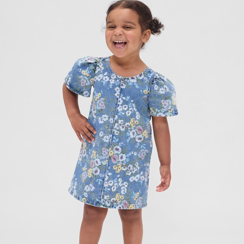 SS DNM FLORAL SHIRTDRESS FLORAL PRINT