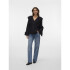 VMKAUSA FRILL LS TOP WVN GA BLACK