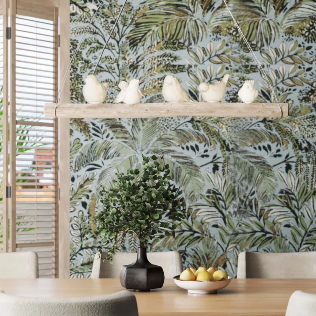 LUMINARIA DE TECHO DINING BIRDS Blanco 