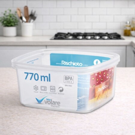 Pote Vianda Alimentos Cuadrado Volare 770ml Pote Vianda Alimentos Cuadrado Volare 770ml