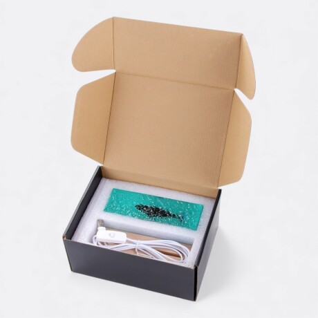 Lampara de Resina Rectangular Ballena Lampara de Resina Rectangular Ballena