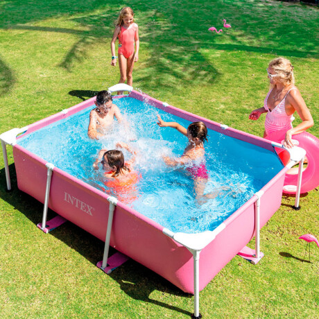 Piscina Estructural Intex 1662l Rectangular 220x150cm Piscina Estructural Intex 1662l Rectangular 220x150cm