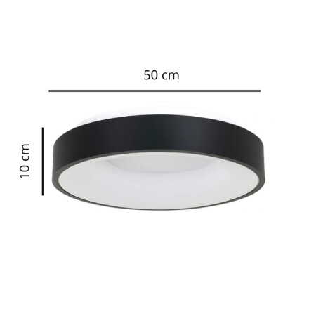 PLAFON REDONDO PHILLY 50CM DIMERIZABLE Plafon LED Redondo Philly 50 CM Negro