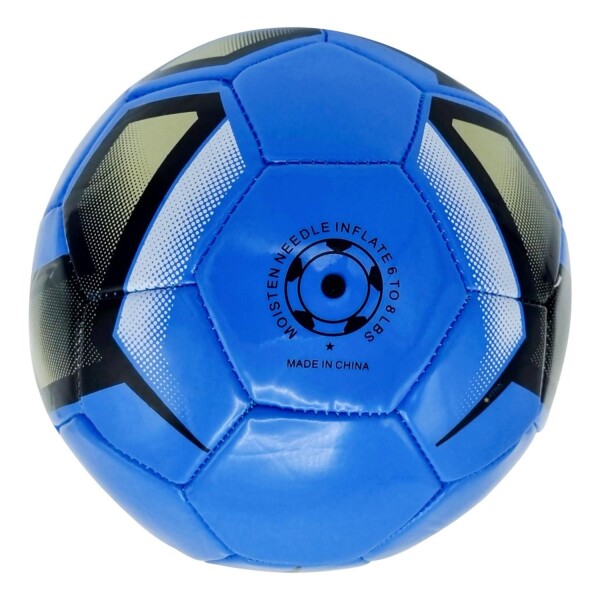 Pelota Futbol N5 Cuero Sintetico Reforzada Semiprofesional Variante Color Celeste