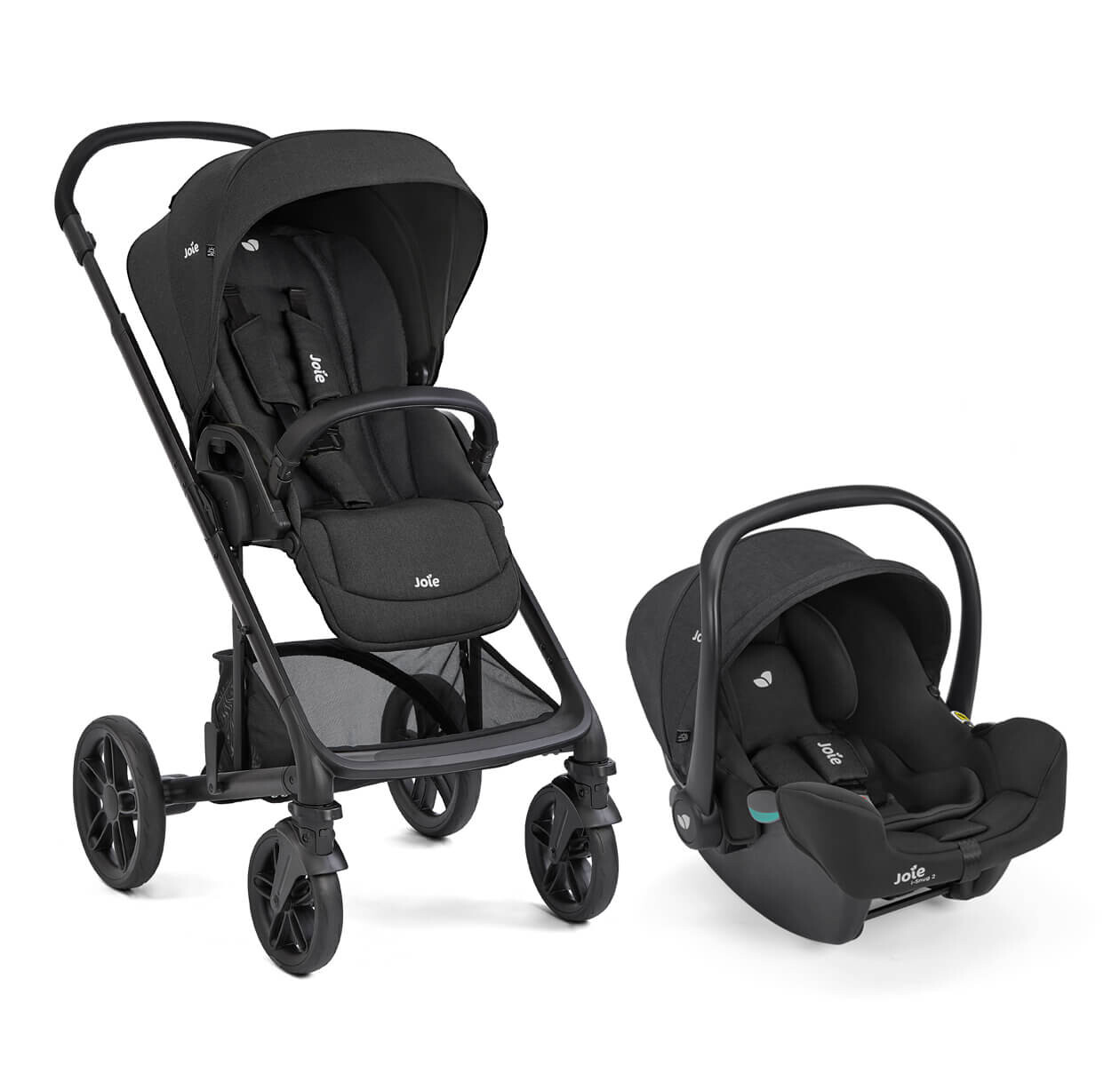 Travel System Joie CHROME 2 + Silla de Auto i-Snug2 + Protector de Lluvia 