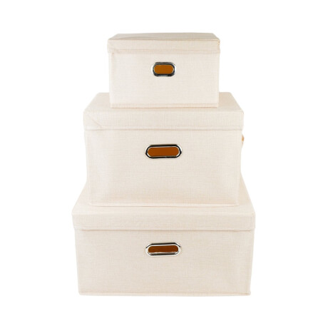 Set de 3 cajas organizadoras plegables Set de 3 cajas organizadoras plegables