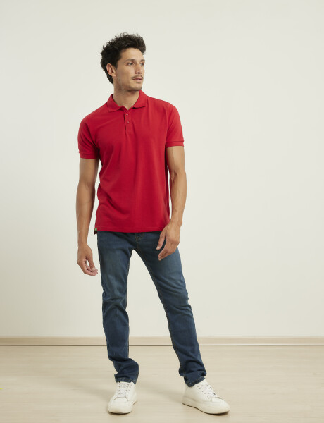 520302 REMERA HARRINGTON URBAN Rojo Oscuro