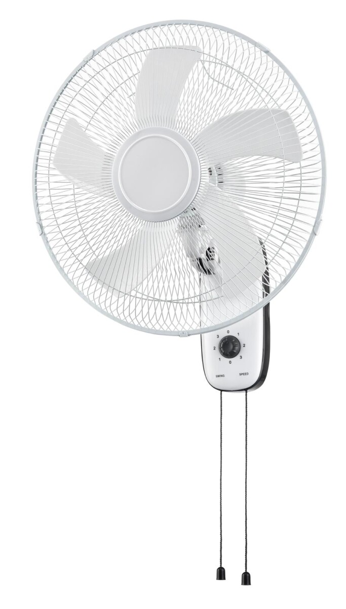 Ventilador De Pared Con 5 Aspas Giratorio 3 Velocidades 16" 