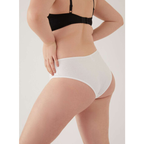 Bombacha alta tiro corto sacks Blanco