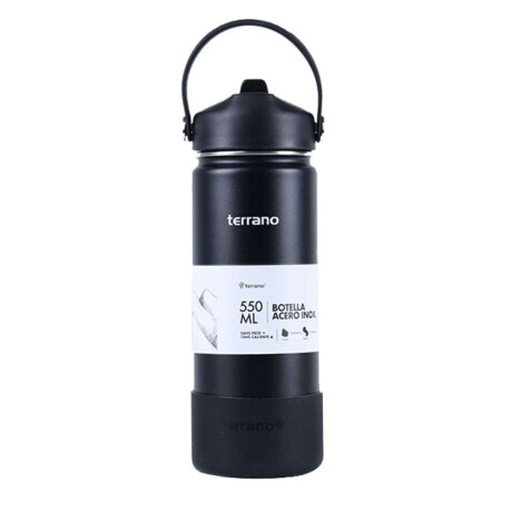 Botella Térmica Con Pico 550Ml. Negro