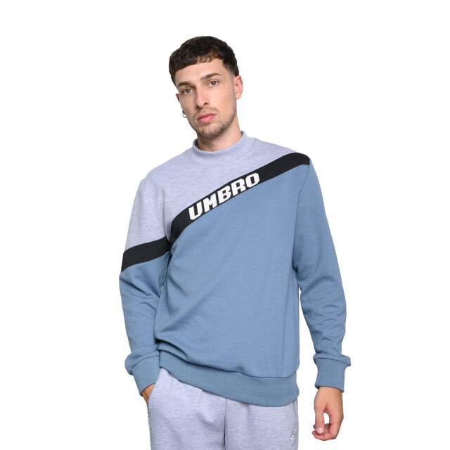 Buzo de Hombre Umbro Azul Piedra - Gris Melange