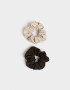 Skunzies Set por 2 Scrunchie - Combinacion Bicolor