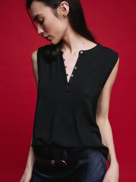 BLUZA D.CASSIN NUPA NEGRO