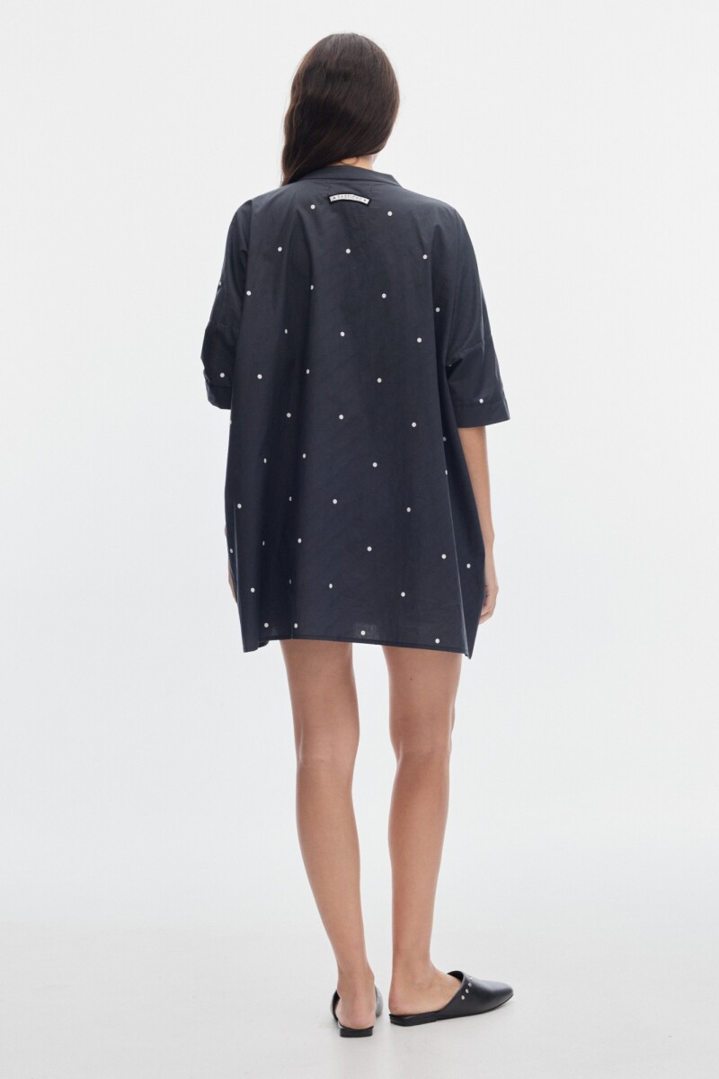 Camisola Vice Print Dots Black