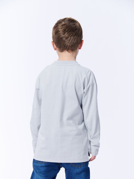 Remera Manga larga Rayado Energy Gris