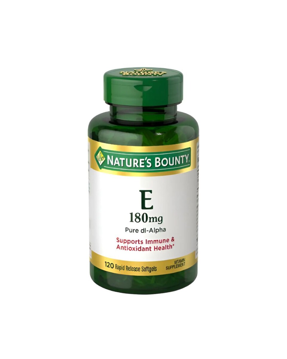 ¡OFERTA IMPERDIBLE! Vitamina E 180mg 120 softgels Nature´s Bounty 