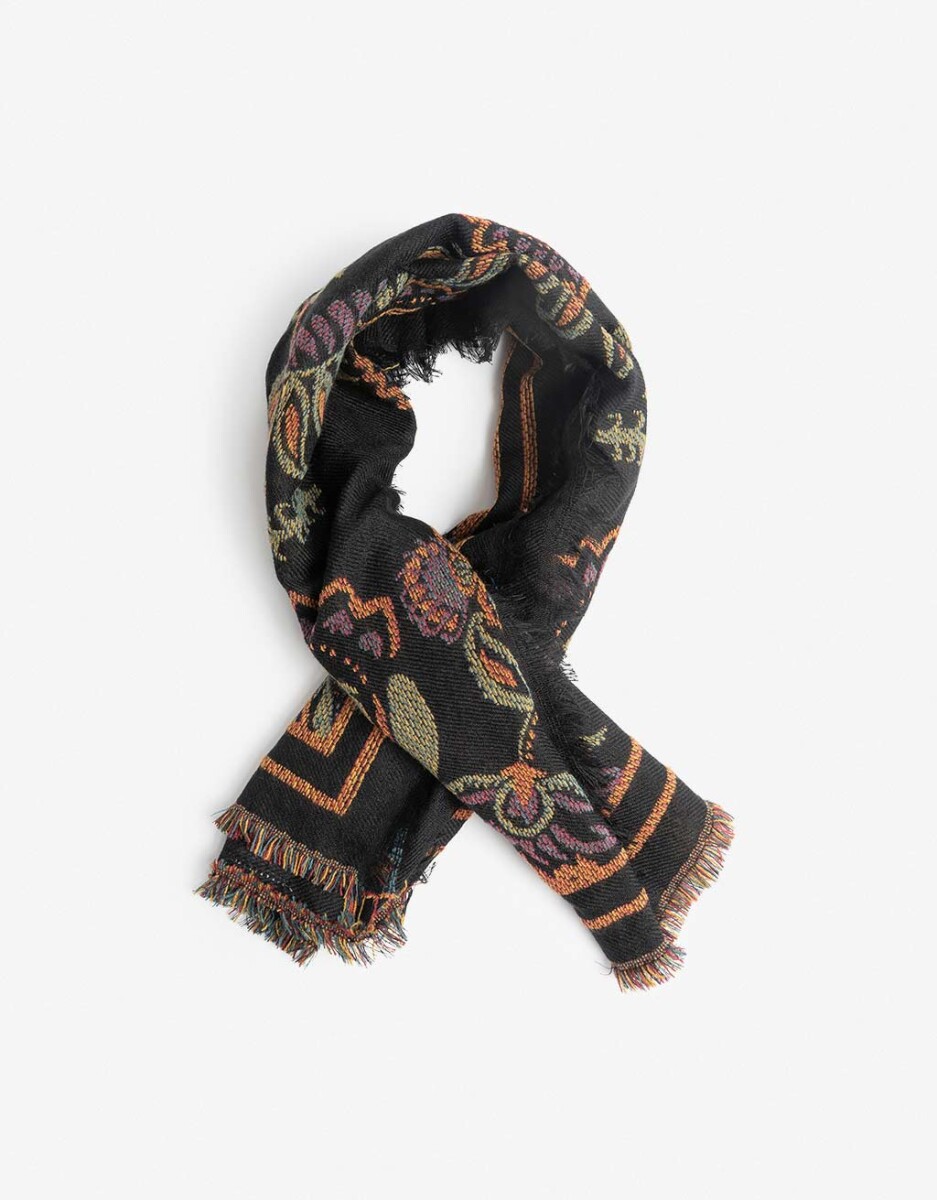 Bufanda Con Dibujo Jacquard De Bulgaros 