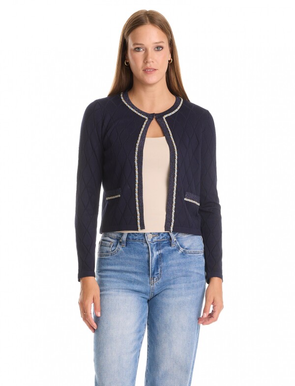 Cardigan Rombos & Cadena MARINO