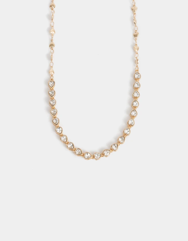 Collares Cortos Con strass Collar Corto Con Strass - Dorado