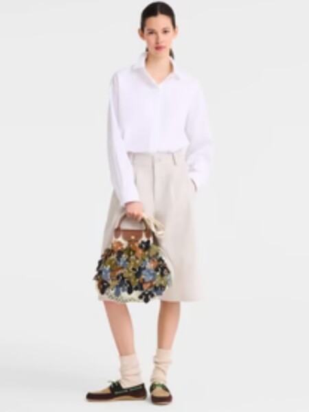 LONGCHAMP - LE PLIAGE FILET CAMO, CARTERA DE RED L Verde
