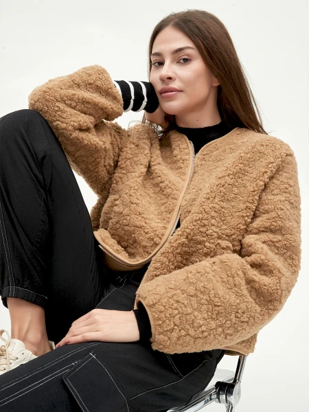 CAMPERA PRINA MARRON