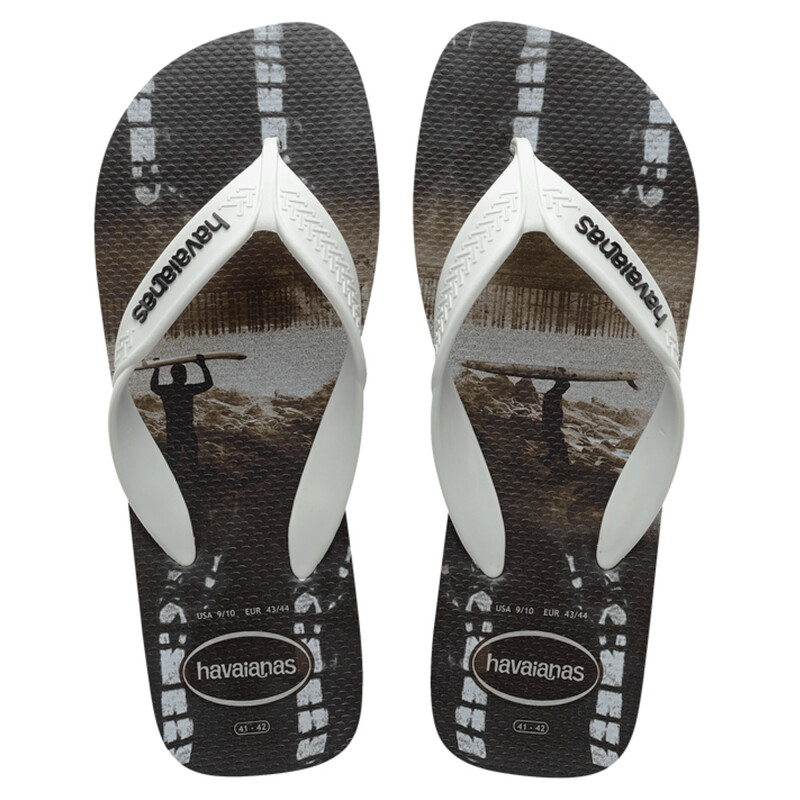 Sandalias de Hombre Havaianas Havaiana Surf Negro - Blanco - Negro