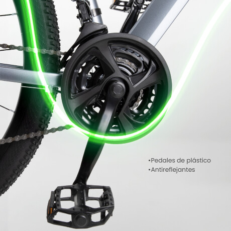 Bicicleta Montaña 26 Cuadro Acero Freno Disco 21 Cambios Gris