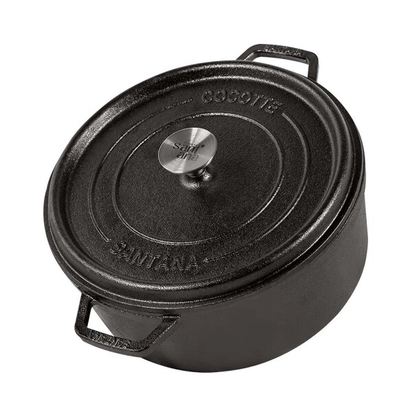 Cacerola hierro con tapa y asas 24cm 3.8 L SANTANA Cacerola hierro con tapa y asas 24cm 3.8 L SANTANA