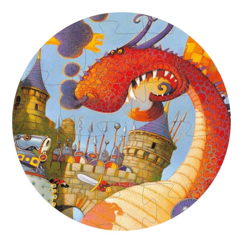 Puzzle Silueta Vaillant y el Dragón Puzzle Silueta Vaillant y el Dragón