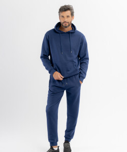 Pantalon felpa Leo azul marino