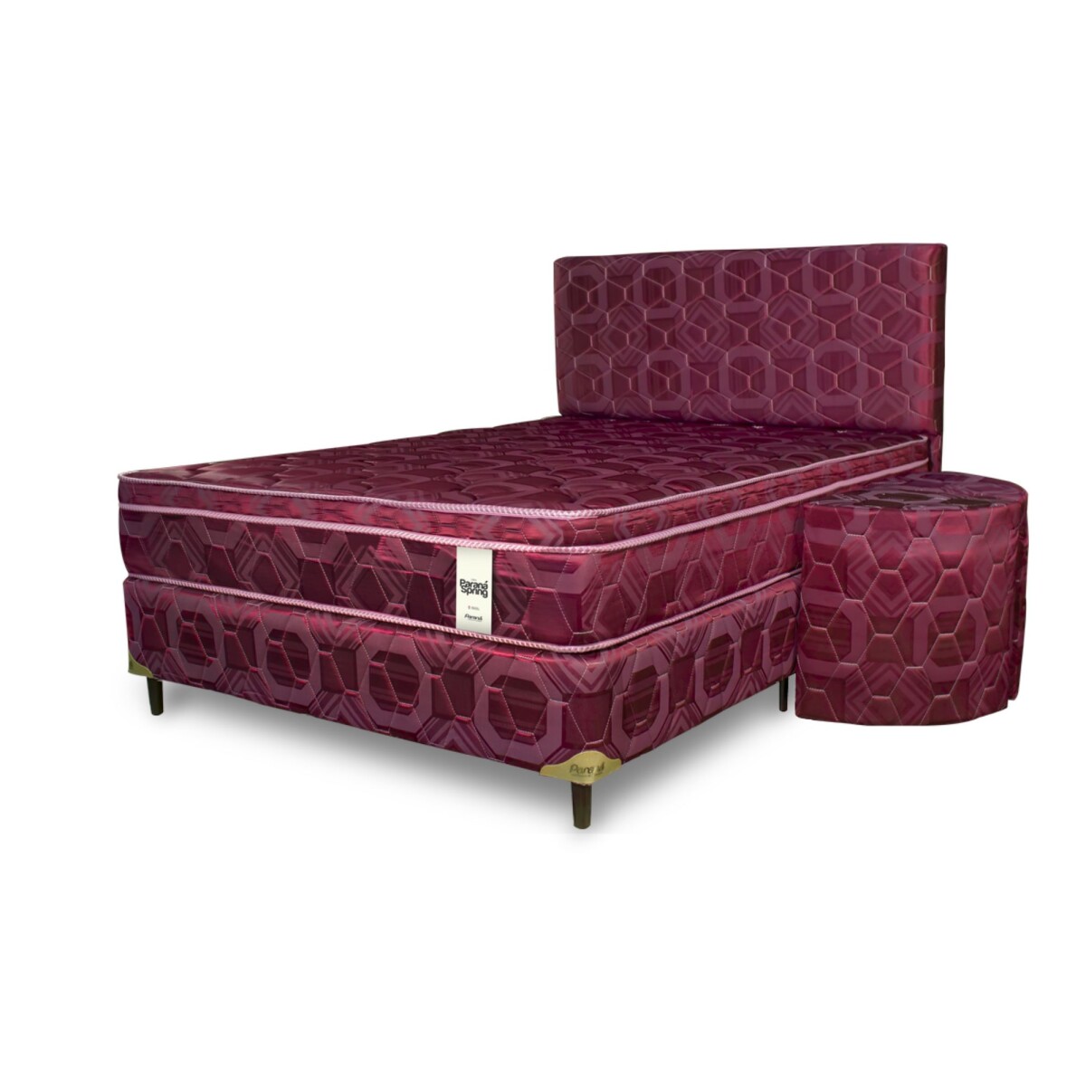 Sommier Paraná Spring 160x200 Bordo 