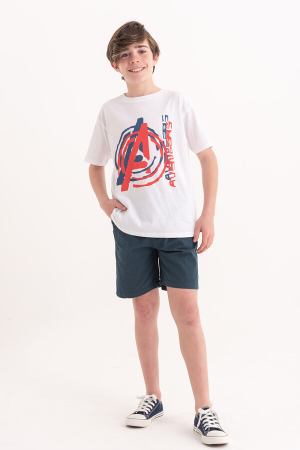 Short liso Azul