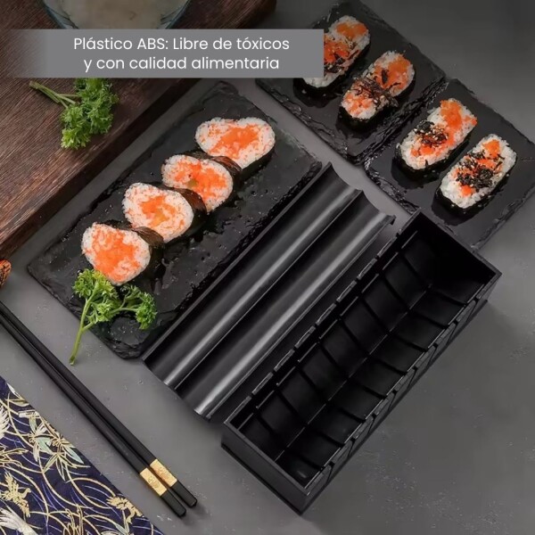 Set De 8 Moldes Fabrica Sushi + Cortadores + Espatulas Comida Oriental CTN012 Set De 8 Moldes Fabrica Sushi + Cortadores + Espatulas Comida Oriental CTN012