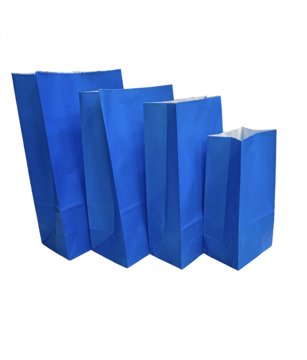 Bolsa Papel x 50 S/Asa Azul - N°4 
