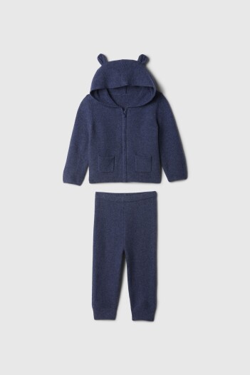 Set Cashsoft Canguro Y Pantalòn Bebé Navy Heather