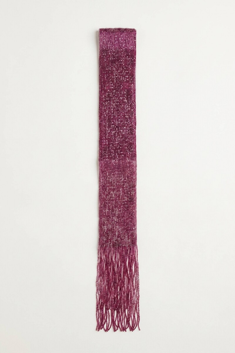 Pañuelo corbatín lurex bordo