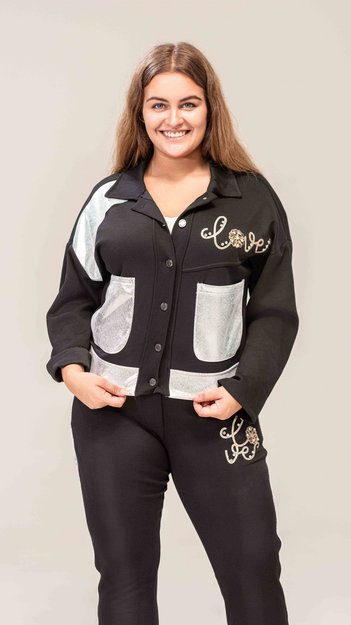 Campera Bruselas negro