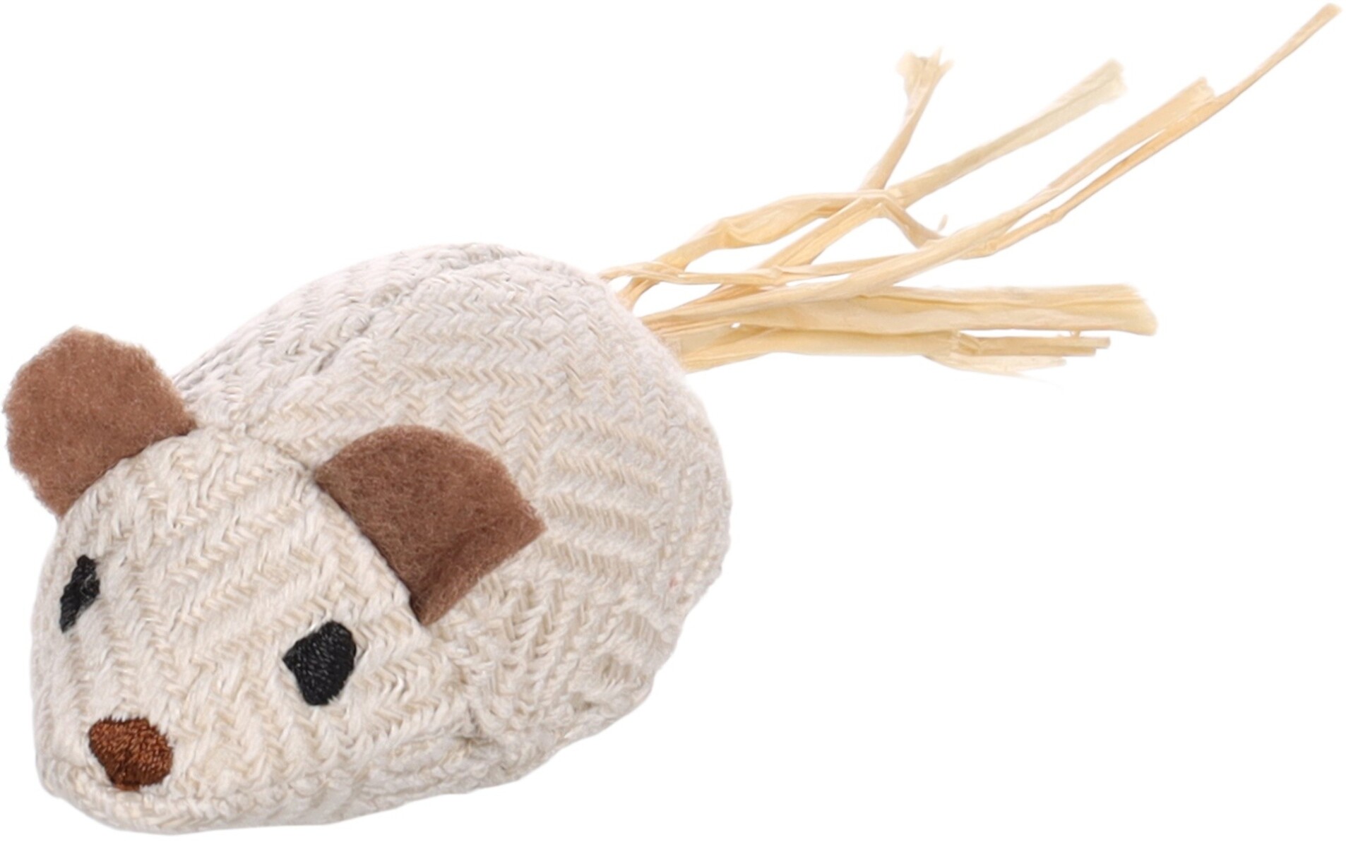 JUGUETE RATÓN KARO FLAMINGO BEIGE 12CM 