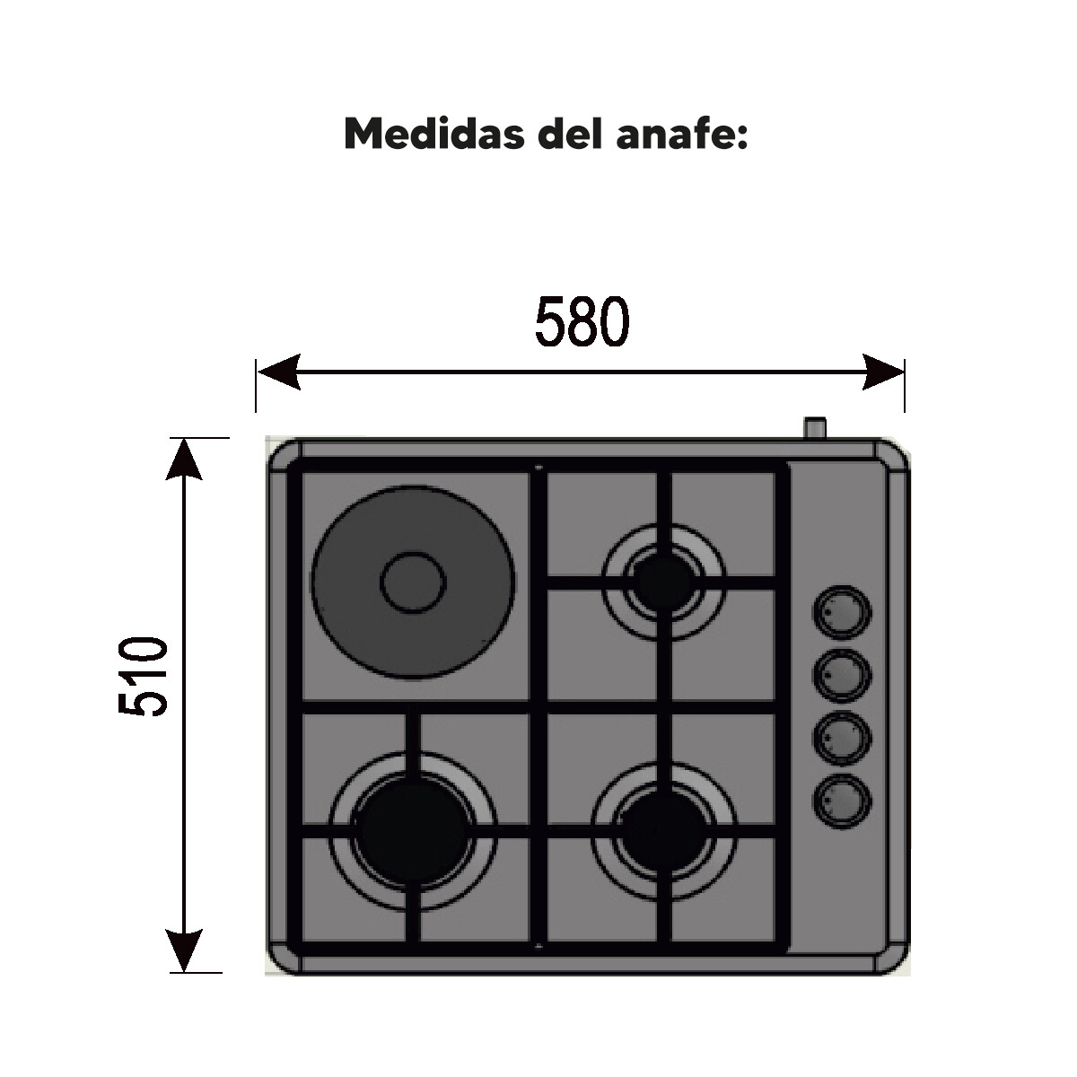 ANAFE A GAS PUNKTAL PK-602AG ******* 