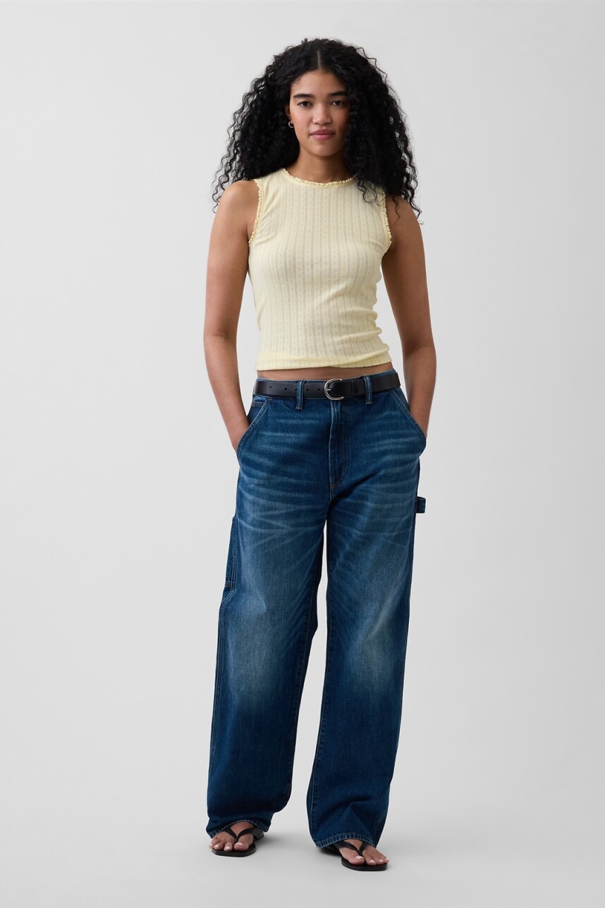 Musculosa Pointelle Mujer Maize