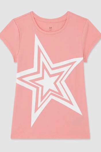 Remera Gráfico Manga Corta Niña Bright Guava