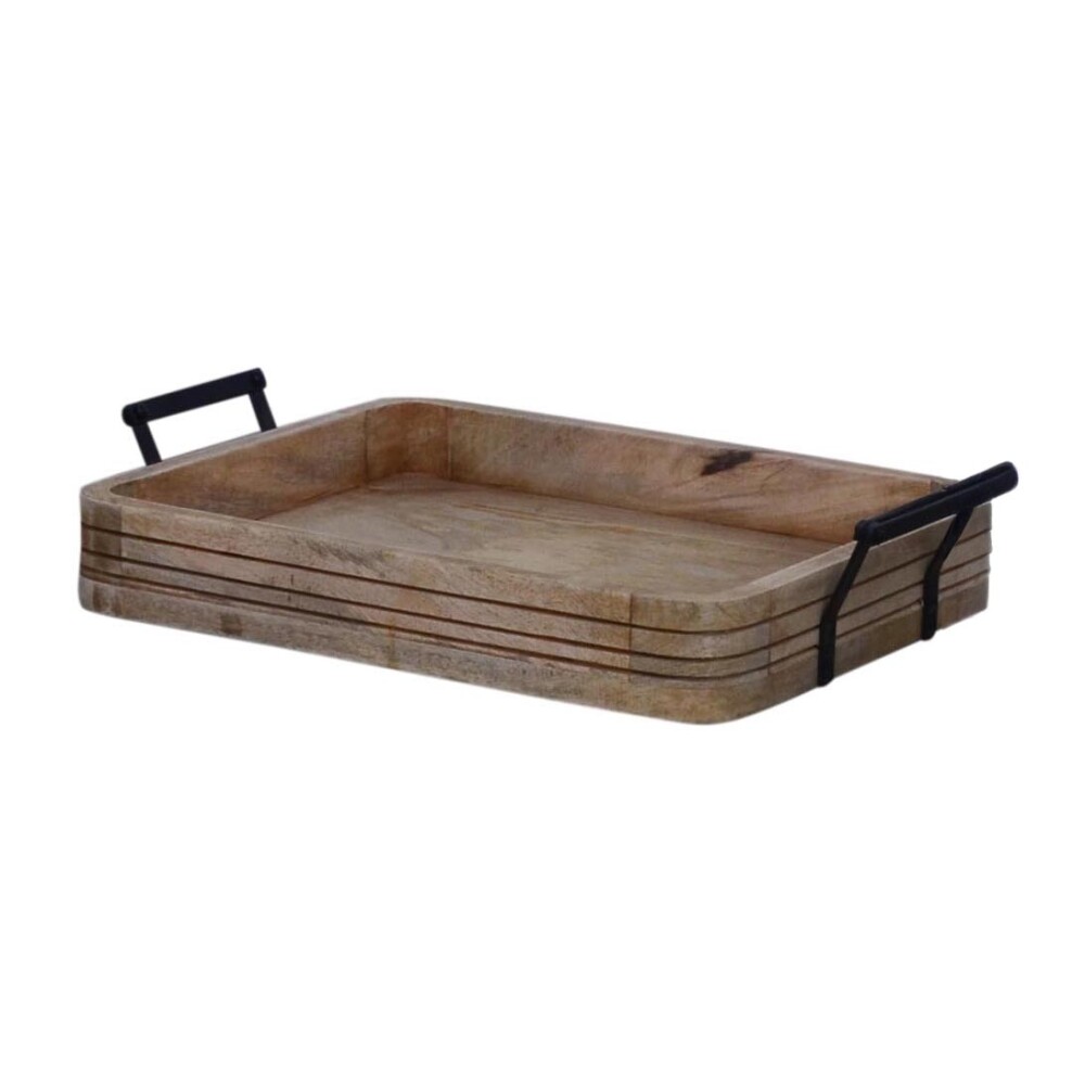 BANDEJA SMALL MADERA NATURAL-BEIGE M-24249