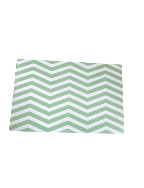 INDIVIDUAL PVC 43.5x28CM ESTAMPADO VERDE/BLANCO INDIVIDUAL PVC 43.5x28CM ESTAMPADO VERDE/BLANCO