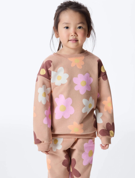 BUZO ESTAMPADO INFANTIL BEIGE