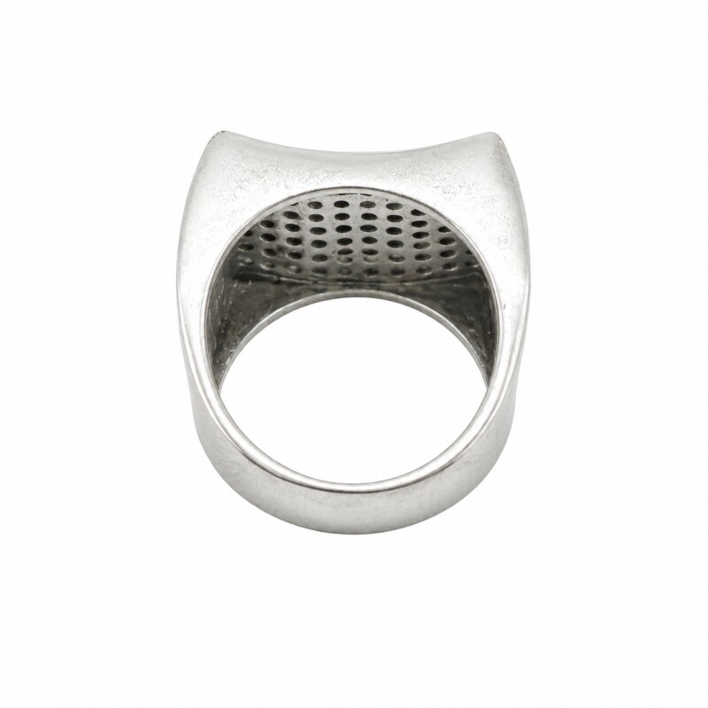 Anillo mesa -Plata 925- Zirconias-AN4707 conpiedra