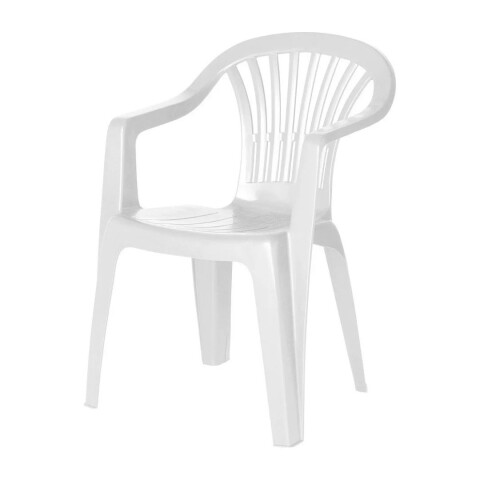 Sillas De Plástico Altea Blanca Con Posabrazos Sillas De Plástico Altea Blanca Con Posabrazos