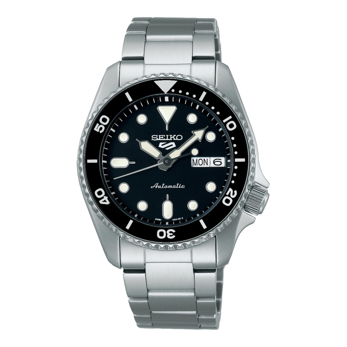 Reloj automático Seiko 5 Sports SRPK29K1 para hombre con correa de acero - Negro 