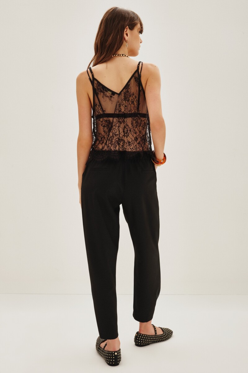 Pantalon Asia Negro